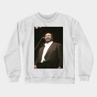 Luciano Pavarotti Photograph Crewneck Sweatshirt